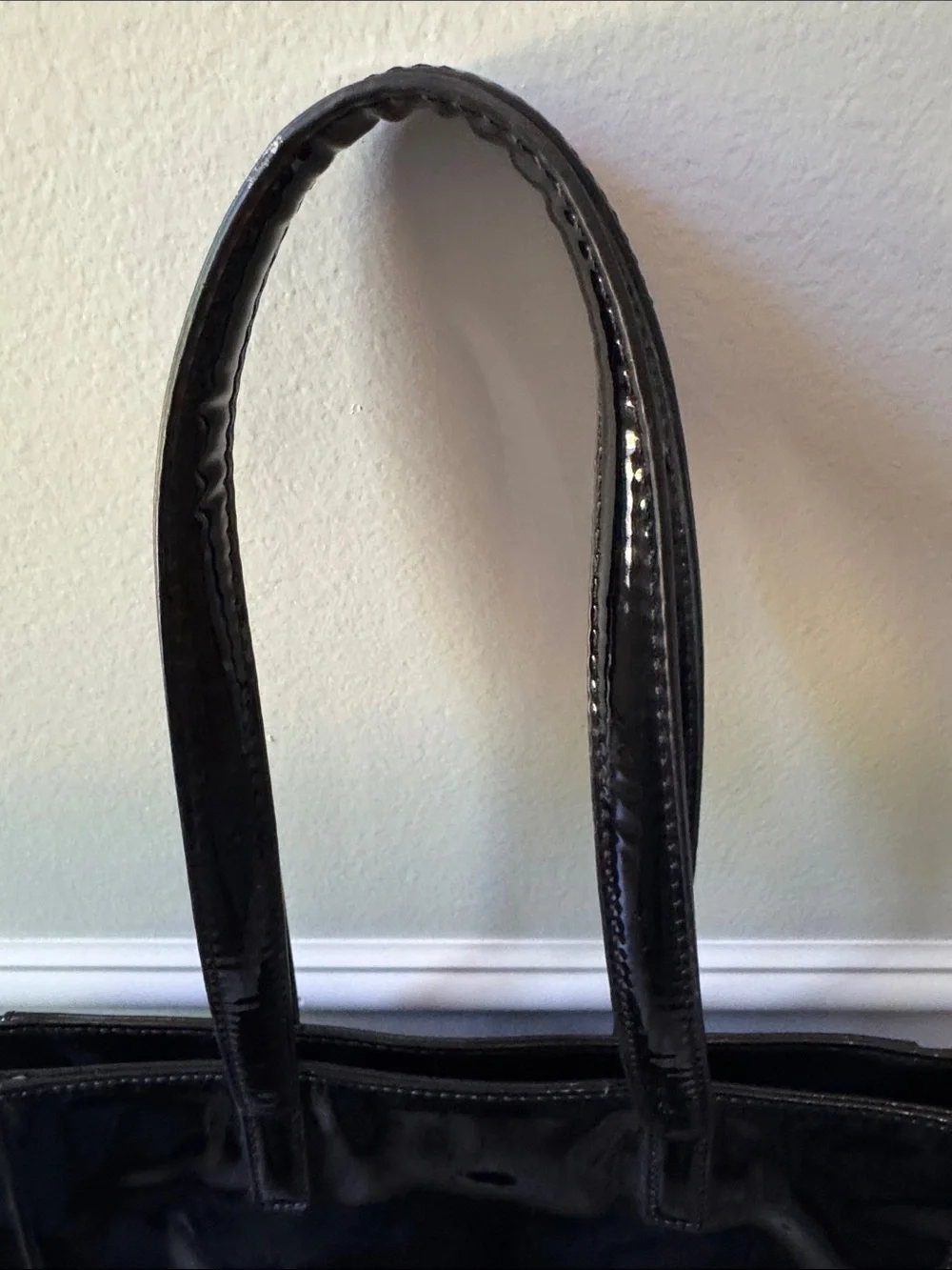 Sam Edelman Black Patent Tote with Studded Logo